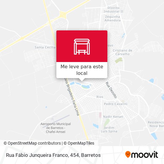 Rua Fábio Junqueira Franco, 454 mapa
