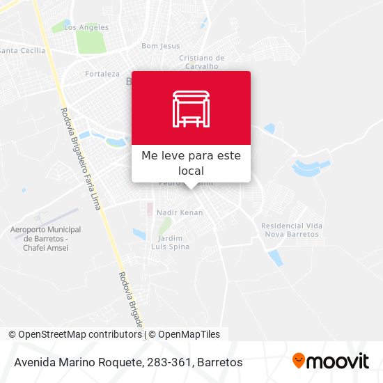 Avenida Marino Roquete, 283-361 mapa