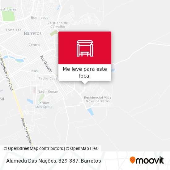Alameda Das Nações, 329-387 mapa