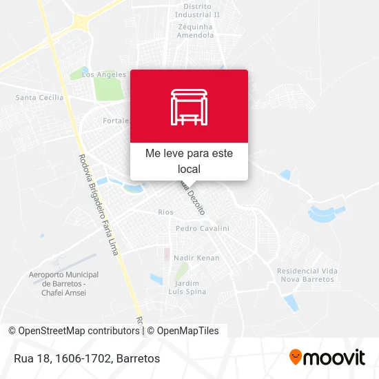 Rua 18, 1606-1702 mapa