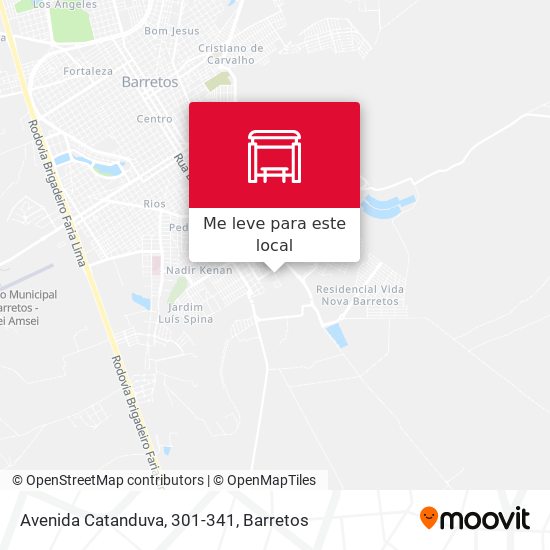 Avenida Catanduva, 301-341 mapa