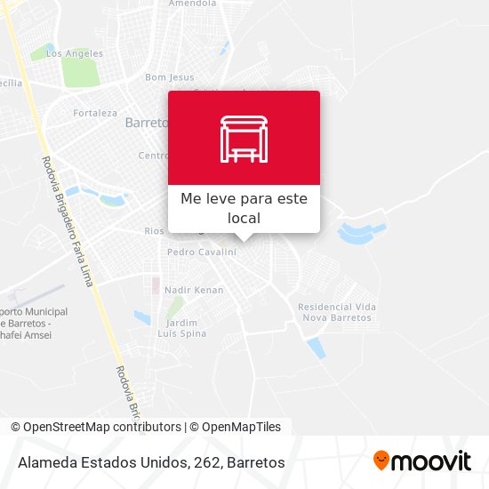 Alameda Estados Unidos, 262 mapa