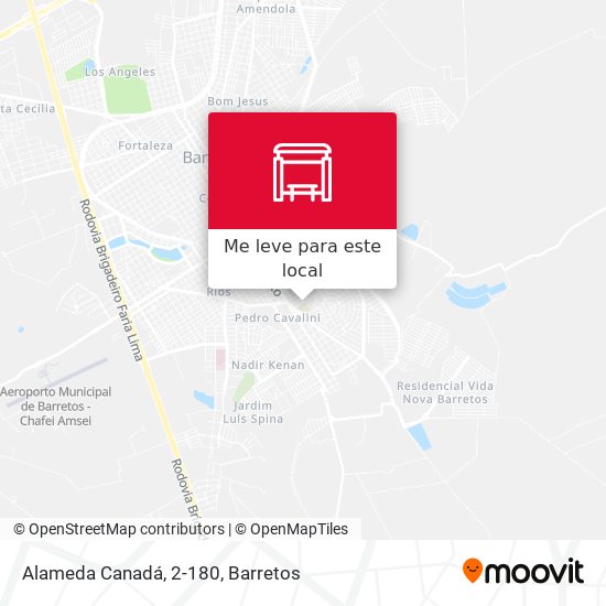 Alameda Canadá, 2-180 mapa