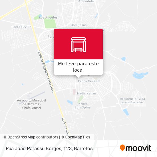 Rua João Parassu Borges, 123 mapa