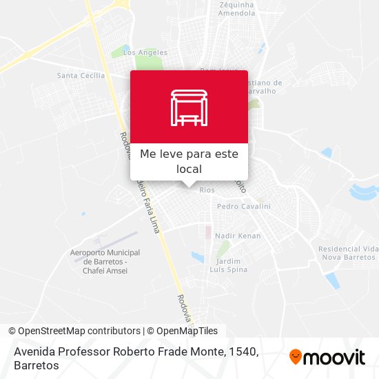 Avenida Professor Roberto Frade Monte, 1540 mapa