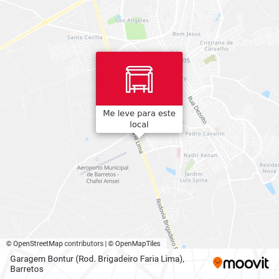 Garagem Bontur (Rod. Brigadeiro Faria Lima) mapa