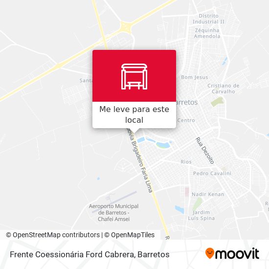 Frente Coessionária Ford Cabrera mapa