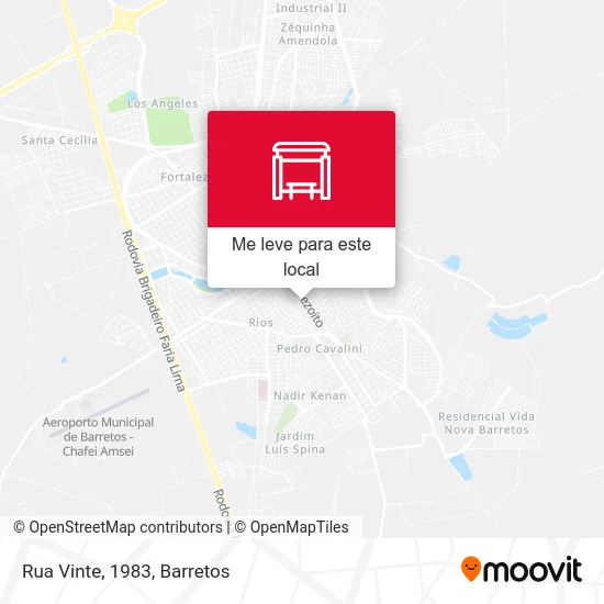Rua Vinte, 1983 mapa
