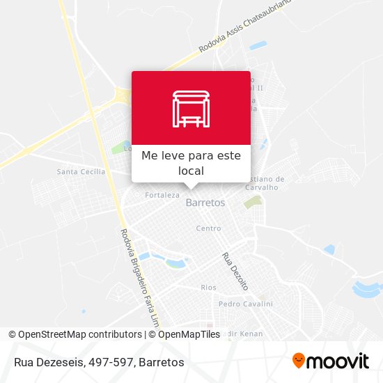 Rua Dezeseis, 497-597 mapa