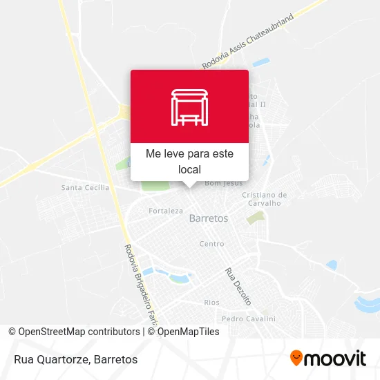 Rua Quartorze mapa