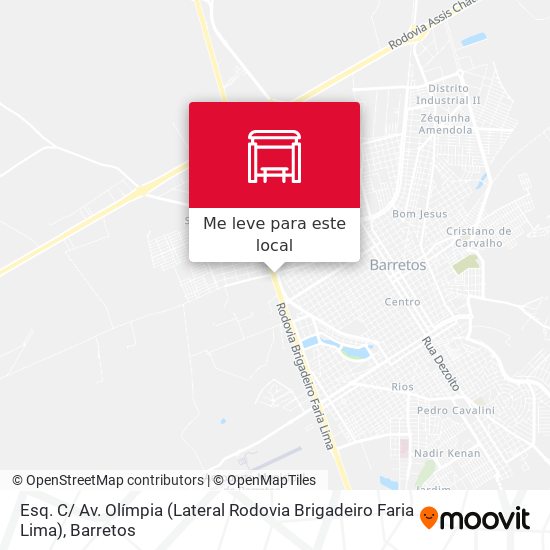 Esq. C/ Av. Olímpia (Lateral Rodovia Brigadeiro Faria Lima) mapa