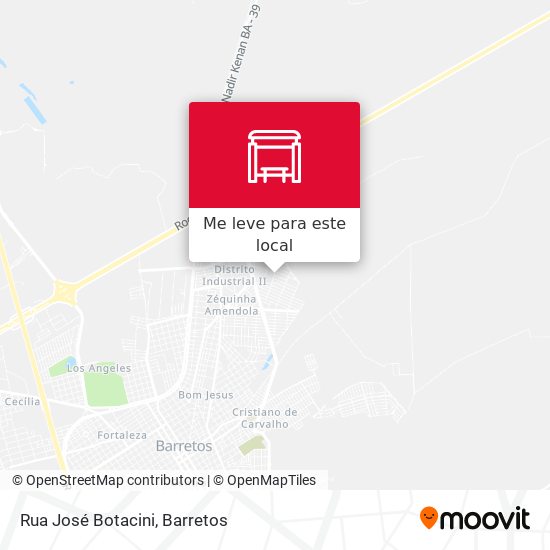 Rua José Botacini mapa
