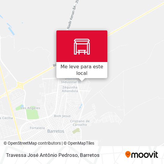 Travessa José Antônio Pedroso mapa