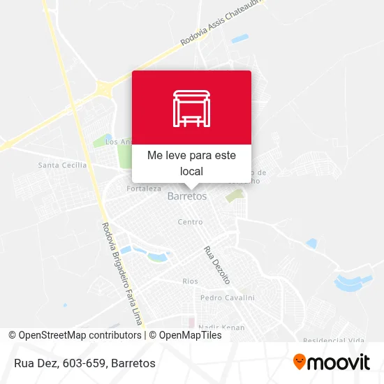 Rua Dez, 603-659 mapa