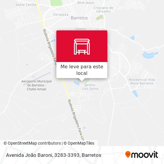 Avenida João Baroni, 3283-3393 mapa