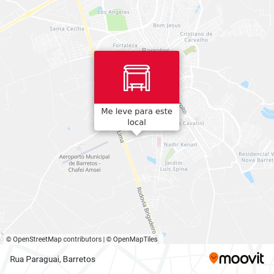 Rua Paraguai mapa