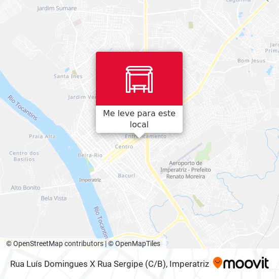 Rua Luís Domingues X Rua Sergipe (C / B) mapa