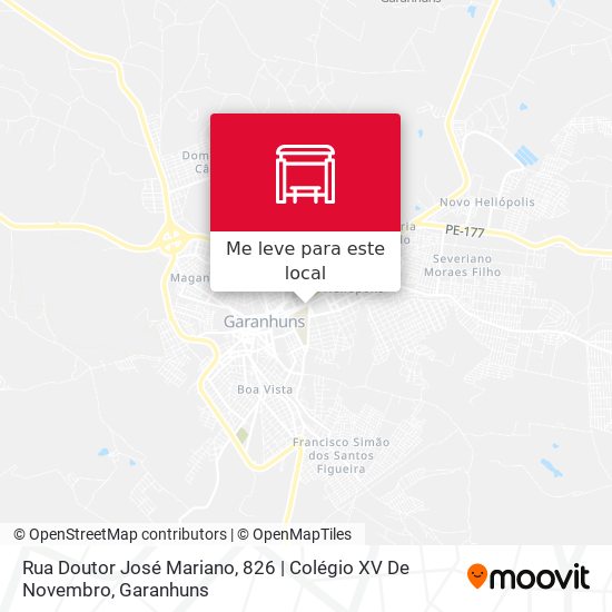 Rua Doutor José Mariano, 826 | Colégio XV De Novembro mapa