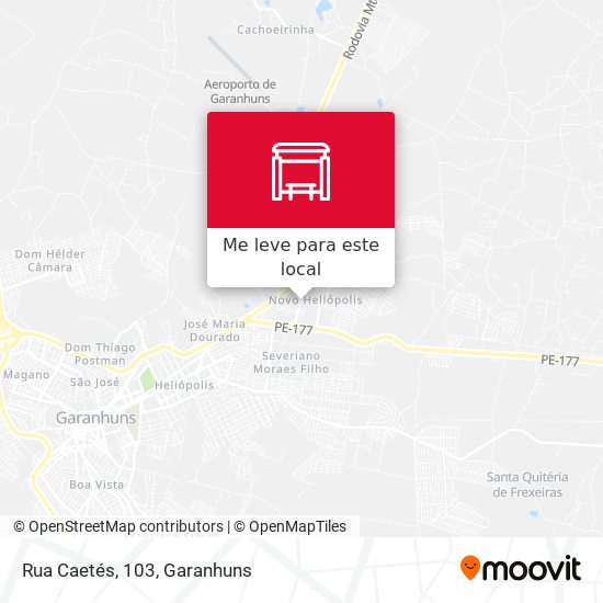 Rua Caetés, 103 mapa