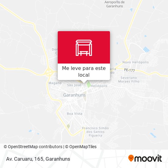 Av. Caruaru, 165 mapa