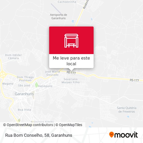 Rua Bom Conselho, 58 mapa