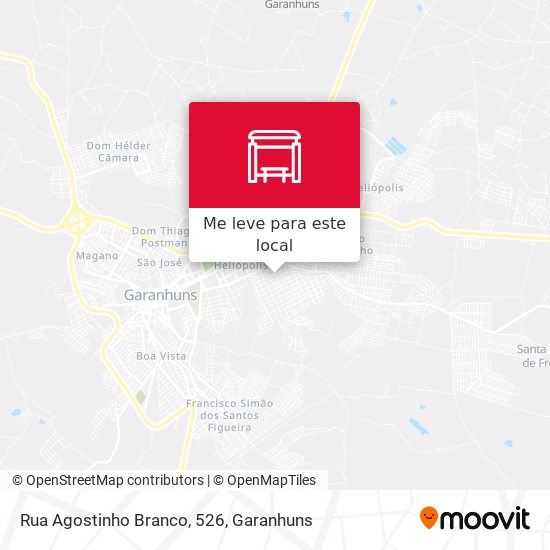 Rua Agostinho Branco, 526 mapa