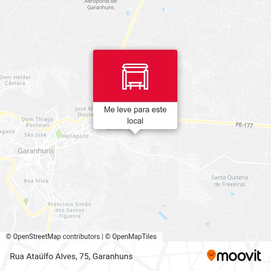 Rua Ataúlfo Alves, 75 mapa