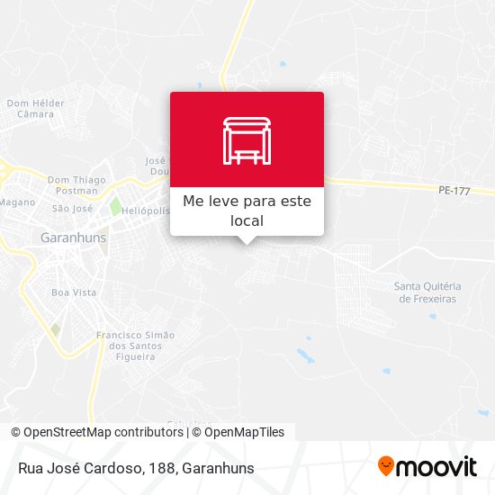 Rua José Cardoso, 188 mapa