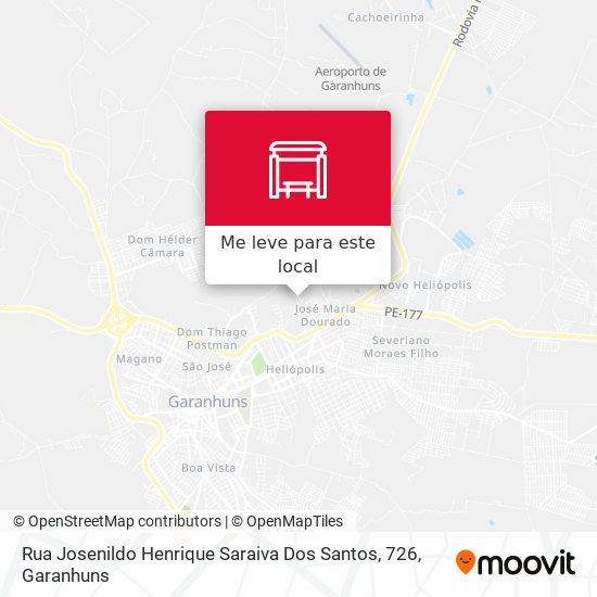 Rua Josenildo Henrique Saraiva Dos Santos, 726 mapa