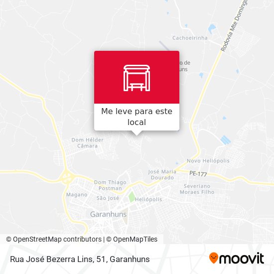 Rua José Bezerra Lins, 51 mapa