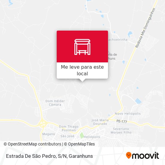 Estrada De São Pedro, S/N mapa