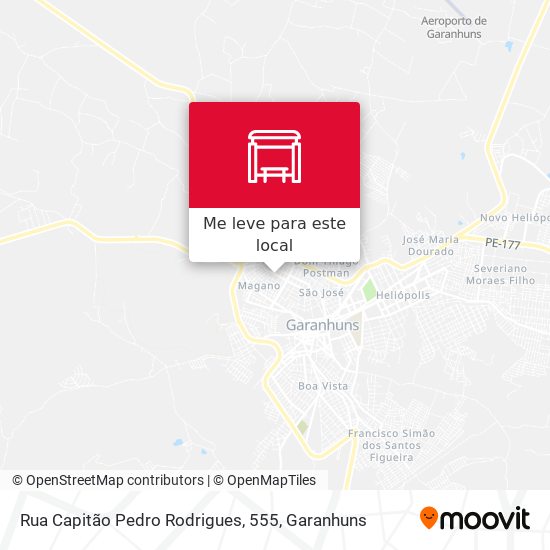 Rua Capitão Pedro Rodrigues, 555 mapa