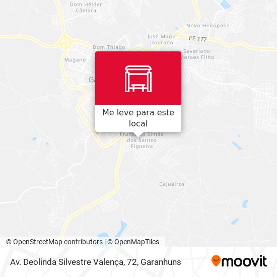 Av. Deolinda Silvestre Valença, 72 mapa