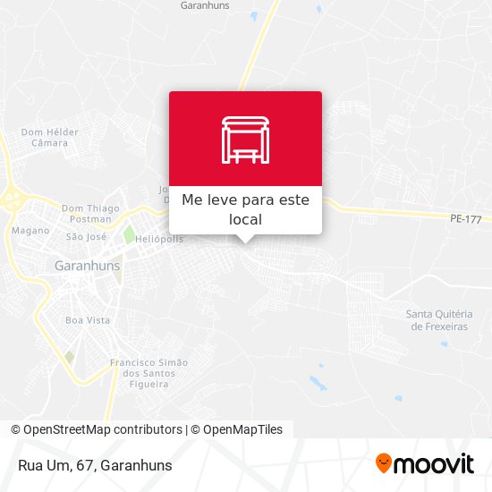 Rua Um, 67 mapa