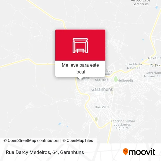 Rua Darcy Medeiros, 64 mapa