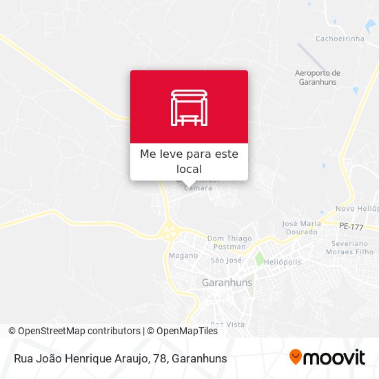 Rua João Henrique Araujo, 78 mapa