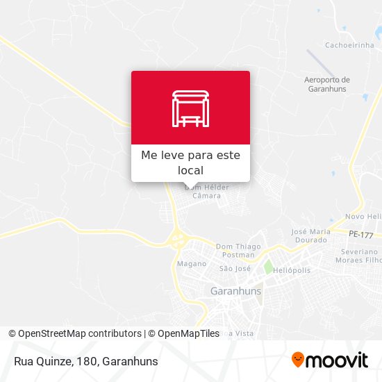 Rua Quinze, 180 mapa