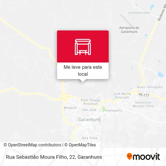 Rua Sebastião Moura Filho, 22 mapa