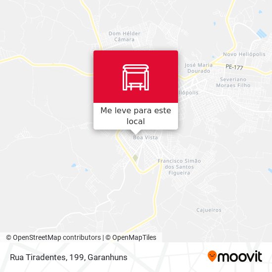Rua Tiradentes, 199 mapa
