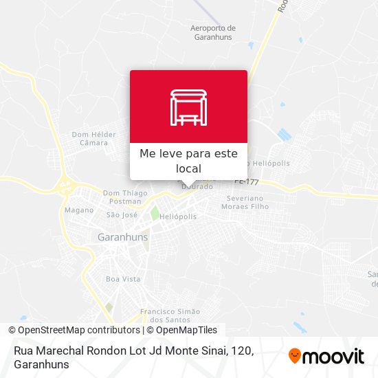 Rua Marechal Rondon Lot Jd Monte Sinai, 120 mapa