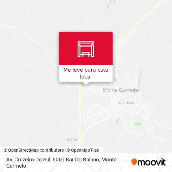 Av. Cruzeiro Do Sul, 600 | Bar Do Baiano mapa