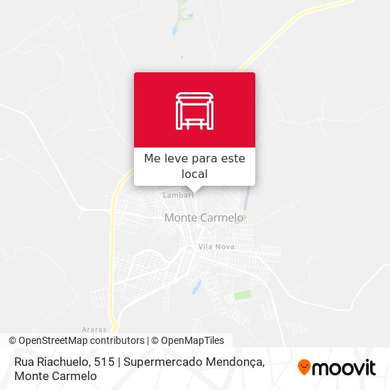 Rua Riachuelo, 515 | Supermercado Mendonça mapa