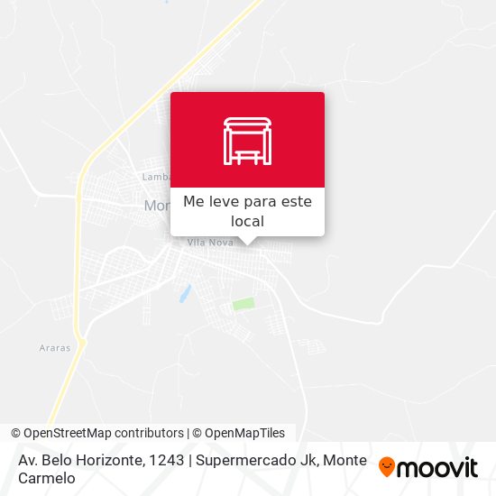 Av. Belo Horizonte, 1243 | Supermercado Jk mapa