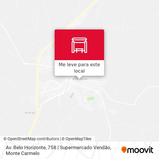 Av. Belo Horizonte, 758 | Supermercado Vendão mapa