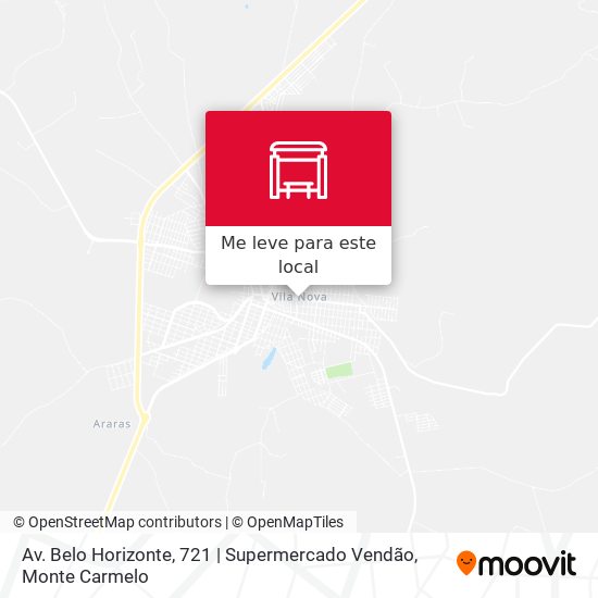Av. Belo Horizonte, 721 | Supermercado Vendão mapa
