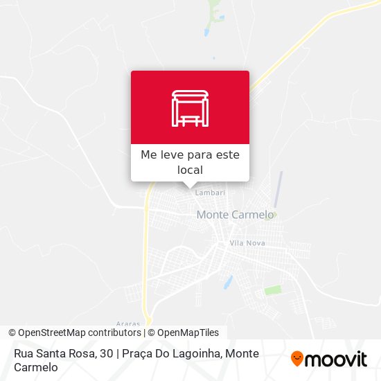 Rua Santa Rosa, 30 | Praça Do Lagoinha mapa