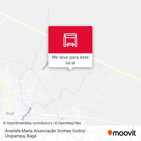 Avenida Maria Anunciação Gomes Godoy - Unipampa mapa