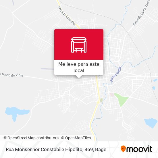 Rua Monsenhor Constabile Hipólito, 869 mapa