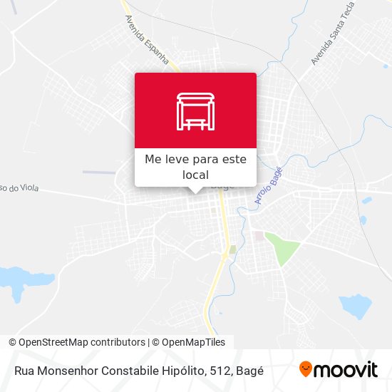 Rua Monsenhor Constabile Hipólito, 512 mapa