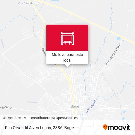 Rua Orvandil Alves Lucas, 2886 mapa